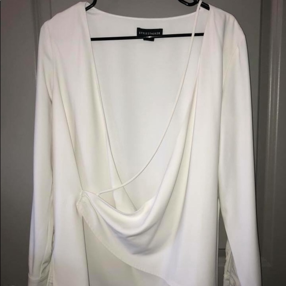 Style stalker white blouse